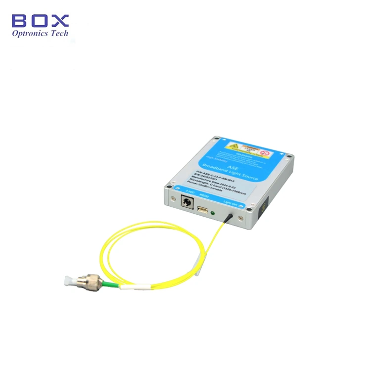 Độ phẳng thấp băng tần C Nguồn sáng băng thông rộng ASE Độ phẳng thấp băng tần C Nguồn sáng băng thông rộng ASE