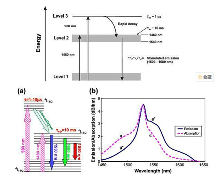 Bộ khuếch đại sợi pha tạp Erbium (EDFA) để khuếch đại quang học